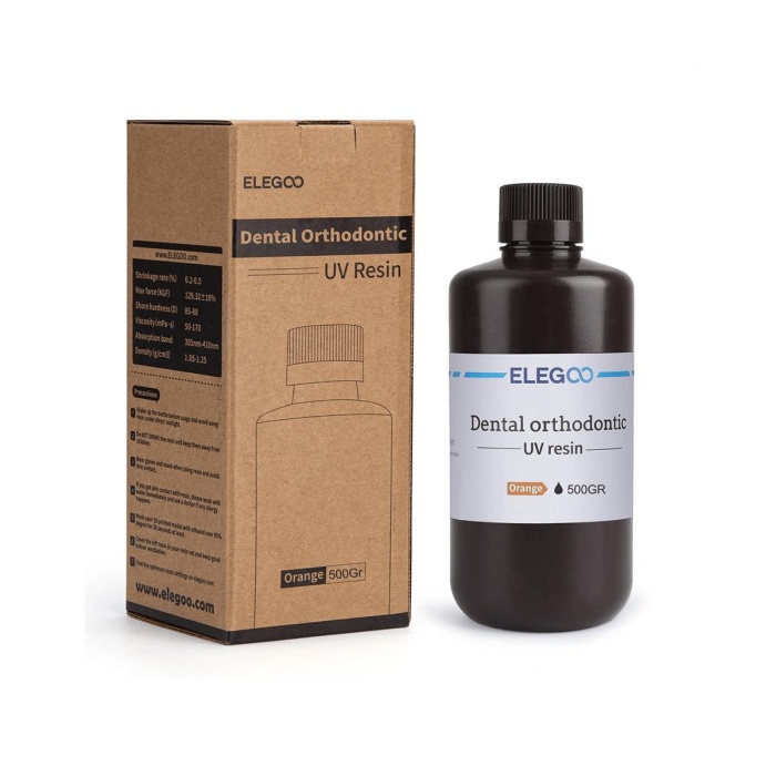 ELEGOO Dental Ortodontik UV Reçine 0.5 Kg - Turuncu