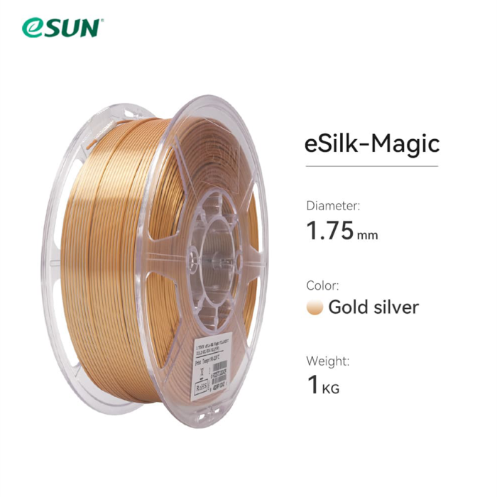 Esun ePLA-Silk Magic Filament Altın-Gümüş