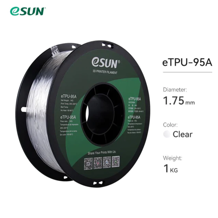 Esun eTPU-95A Filament Naturel