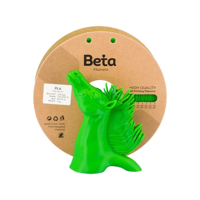 Beta PLA High-Speed Filament Cyber Green