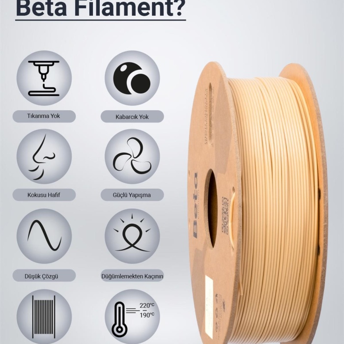 Beta PLA High-Speed Filament Natural Skin