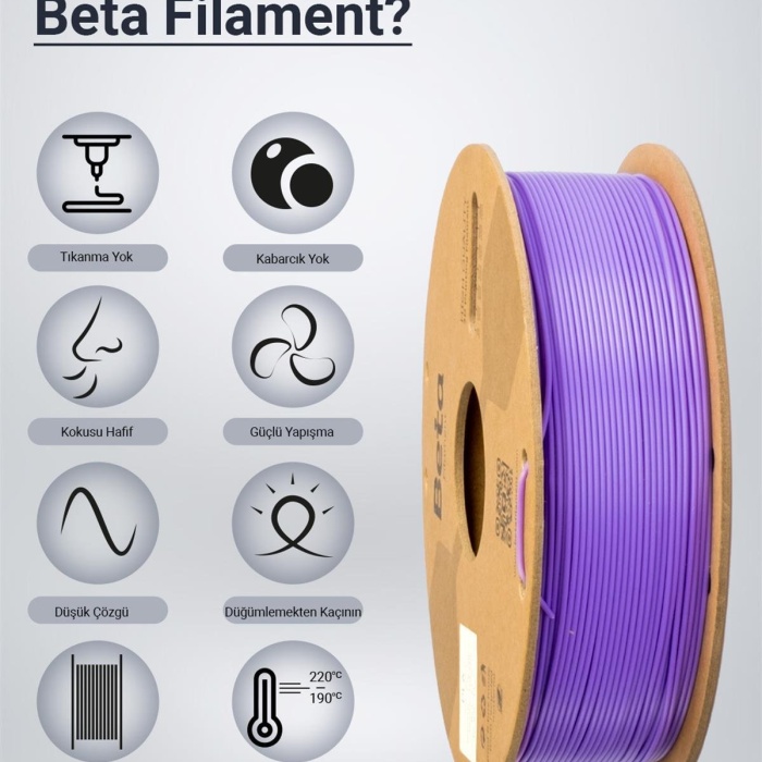 Beta PLA High-Speed Filament Beta Purple