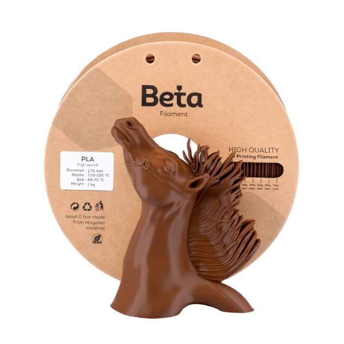 Beta PLA High-Speed Filament Brown