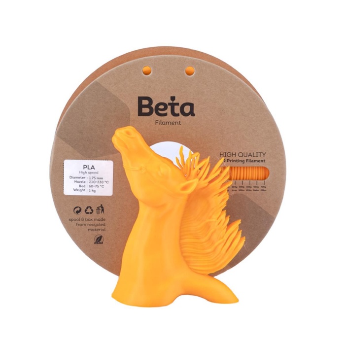 Beta PLA High-Speed Filament Coral Orange