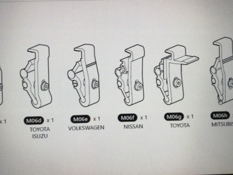 Clamp Kit TO90/91 , TOYOTA Mountain Top Roll Montaj Parçası