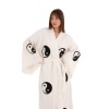 Bornoz ,Plaj Kıyafeti,Kimono , Kaftan ,Sabahlık  Ying Yang Göz Desen Baskılı