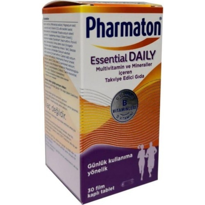 Pharmaton Essential Daily 30 Tablet - Vitamin B, Vitamin C, Vitamin D ...