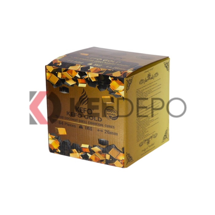 KEFO GOLD 26 mm 1 KG Hindistan Cevizi Kömürü K-131