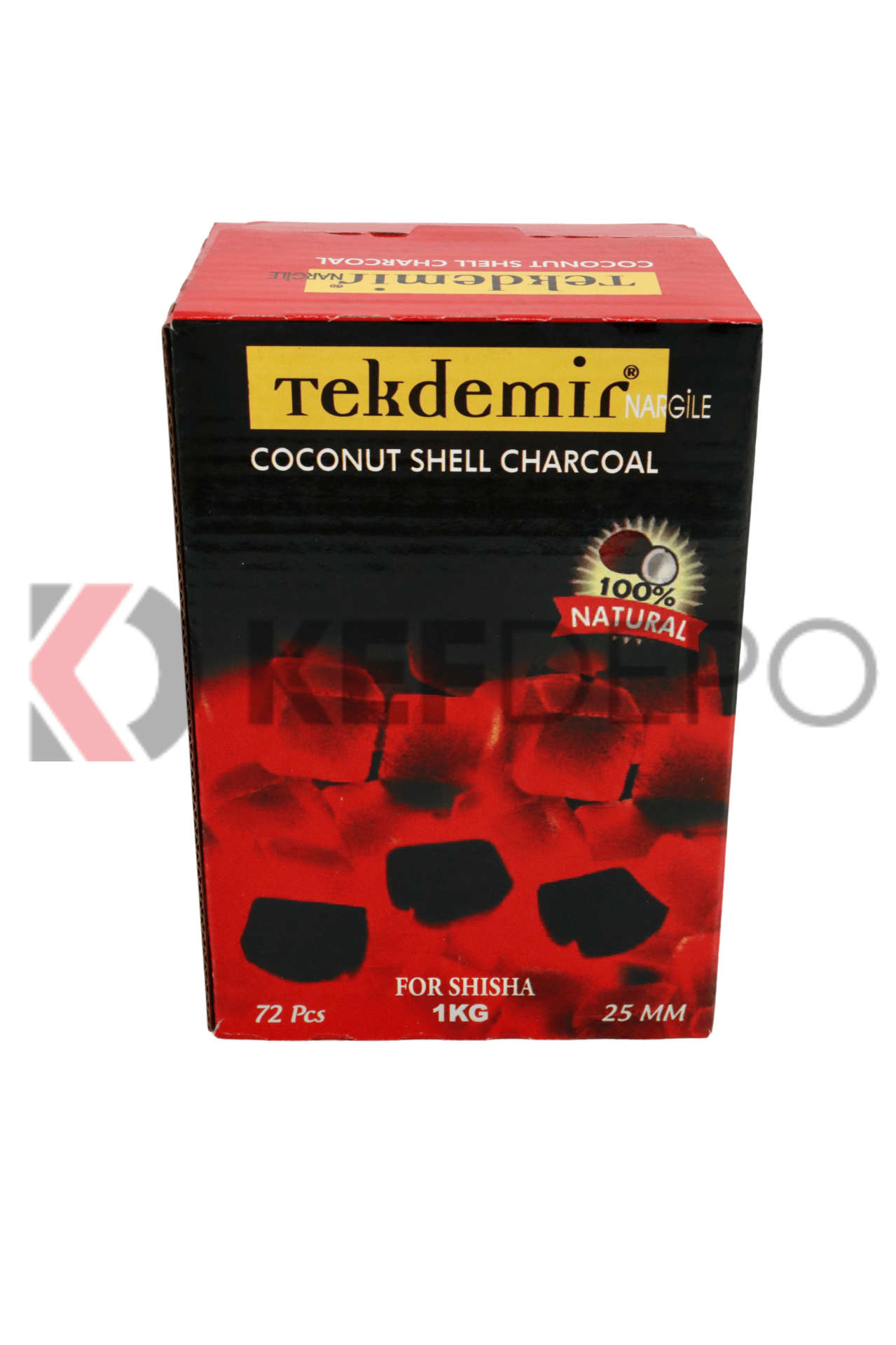 TEKDEMİR 1KG 72 PCS Nargile Kömürü