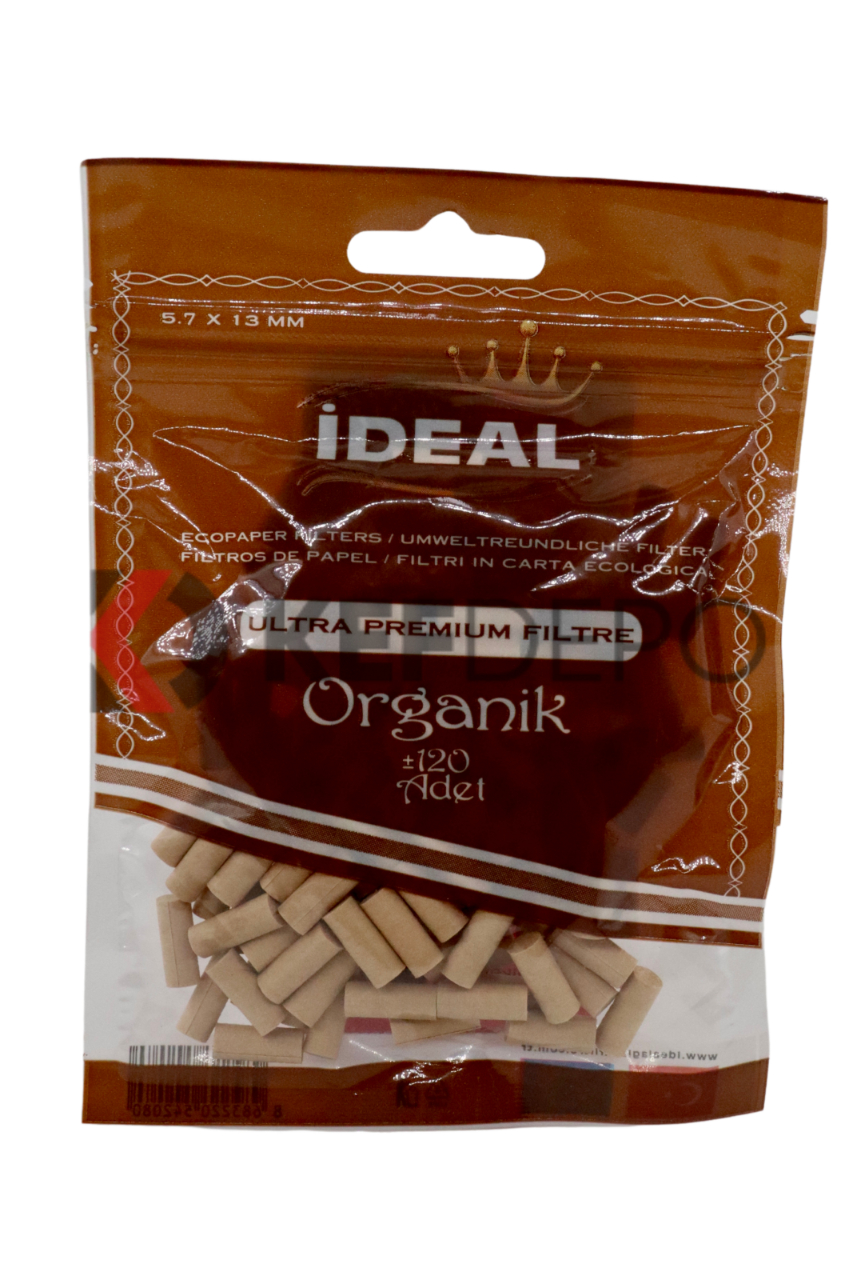 İDEAL ORGANİK 120 ADET ULTRA PREMIUM FILTRE