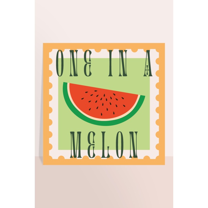 One in a Melon, Eğlenceli Posterler, Çerçeveli Kare Poster