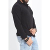 Polo Yaka Uzun Kol Erkek Sweatshirt Siyah - 20127.1874.