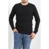 Bisiklet Yaka Erkek İnce Sweat Siyah - 21483.200.