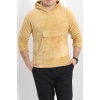 Kanguru Cep Kapşonlu Peluş Sweat Camel - 9062.1153.