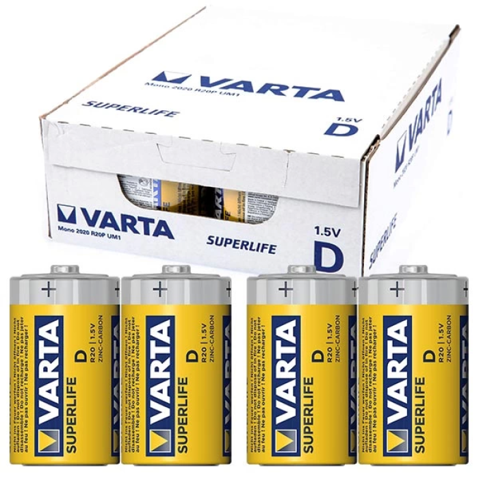 Varta Superlife Çinko Büyük D Boy Pil 24lü Paket