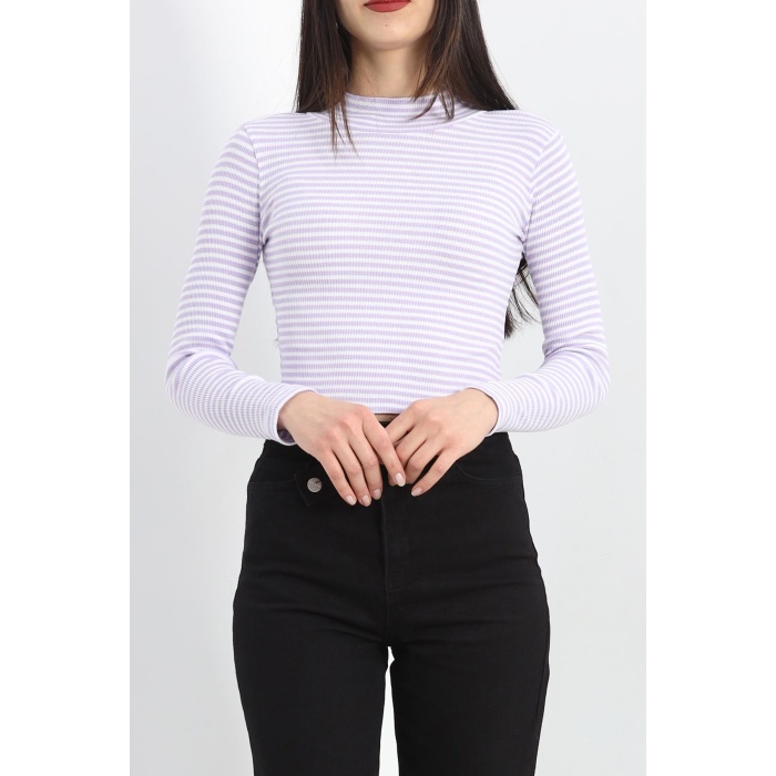 Kaşkorse Yarım Balıkçı Fitilli Basic Body Lila - 19342.1567.