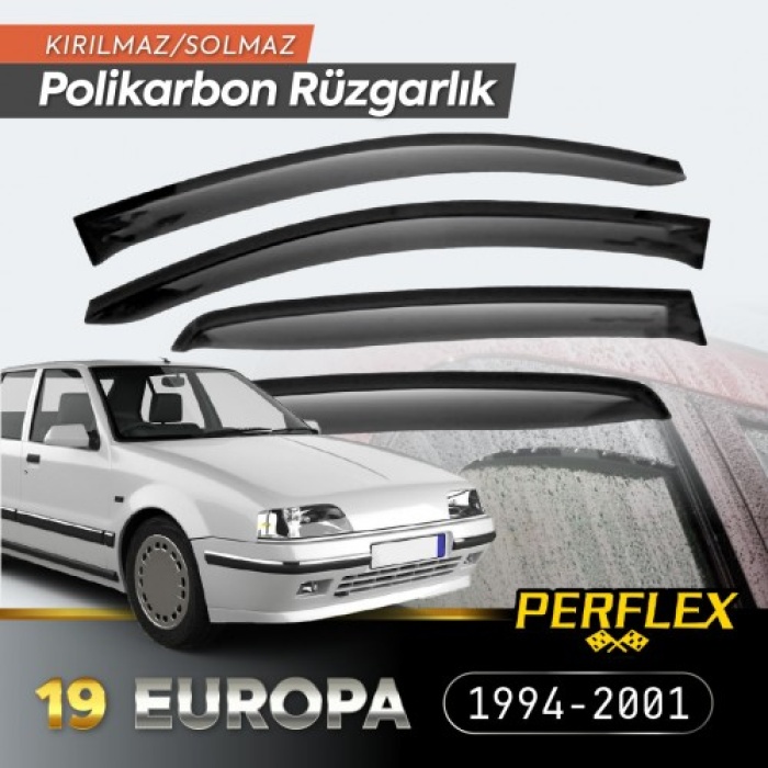 Renault 19 Europa 1994-2001 Cam Rüzgarlığı V2 Düz