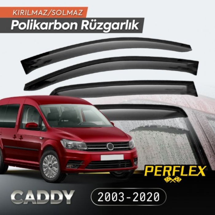 VW Caddy 2003-2020 Cam Rüzgarlığı V2 Mugen