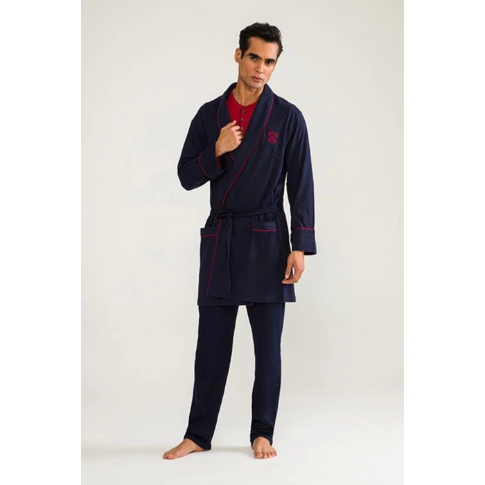 DS Damat 03000 5li Robdöşambr Erkek Damat Pijama Seti