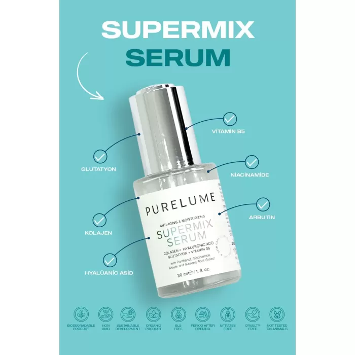 PURELUME SUPER MIX BOTOX ETKİLİ CİLT SIKILAŞTIRICI BAKIM SERUMU 30 ml