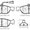 FIAT BRAVA- 97/03; ÖN FREN BALATASI 1,6/1,8/1,9 (KABLOSUZ)(DİSK) (156.5x52.7x17) (BRAMAX)