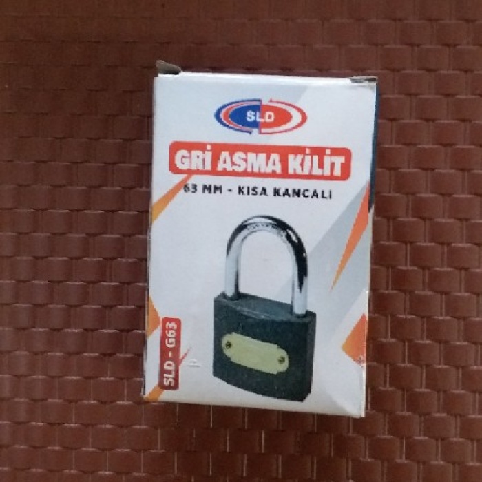 Sld Asma Kilit Gri 63mm