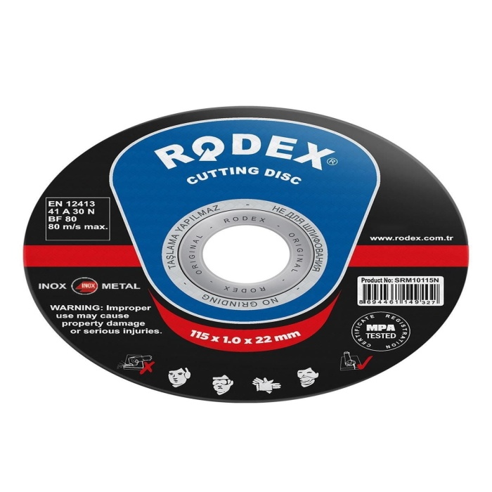 Rodex Metal Kesici İnox 115x1,0x22,23