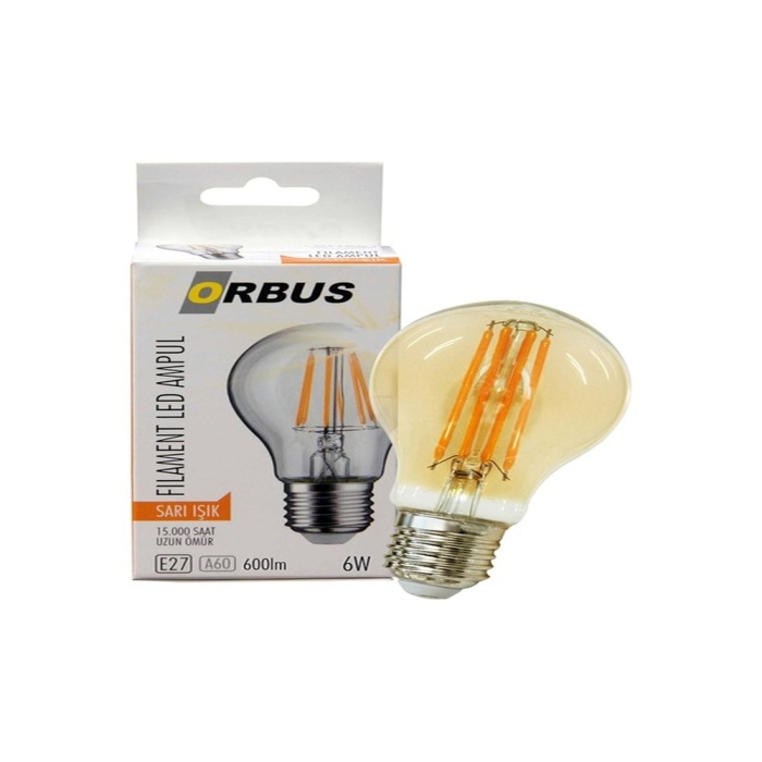 Filament Led Ampul 6W E27 Duy