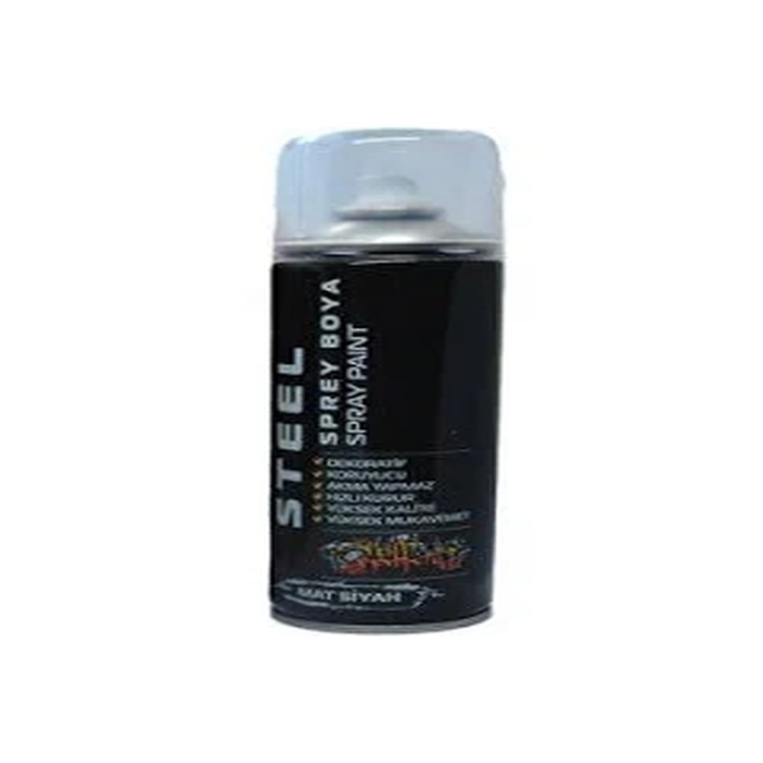 Steel Sprey Boya 200ml Siyah