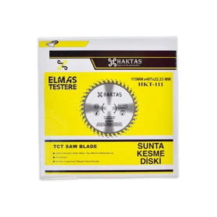 Haktaş Ağaç Sunta Kesici Disk Elmas 115 22,2mm 40T