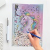 Unicorn Simli ve Sulu Kapaklı Kalem Kutulu A4 Defter