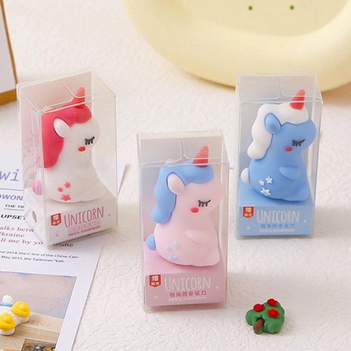 3D MİNİ KALEMTIRAŞ 3LÜ SET (UNICORN)