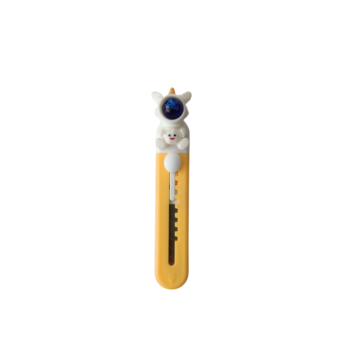 Figürlü Maket Bıçağı Falçata 3lü Set - Astronot Figürlü