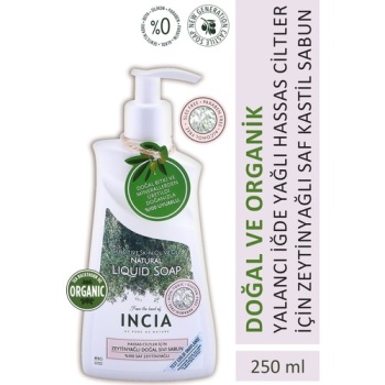 Incia Sıvı Sabun Hassas Ciltler Zeytinyağlı 250Ml