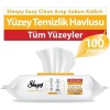 Sleepy Easy Clean Arap Sabunu Katkılı Yüzey Temizlik Havlusu 100 Yaprak