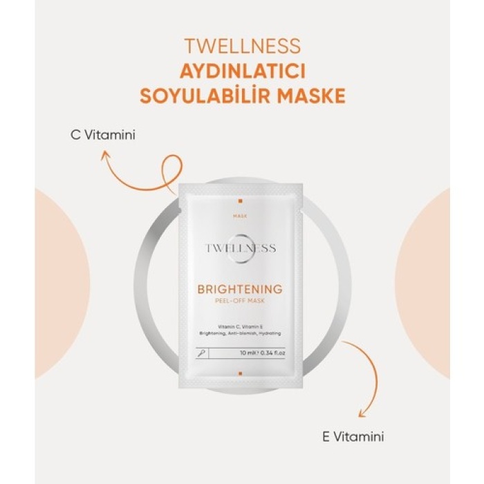 Twellness C Vitamini Aydınlatıcı Soyulabilir Maske - 10 Ml*4