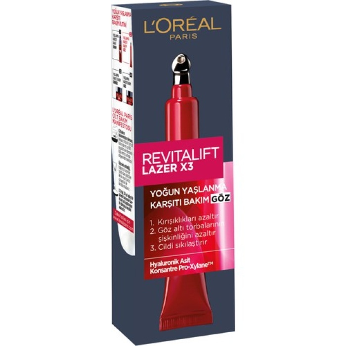 Loréal Paris Revitalift Lazer X3 Yaşlanma Karşıtı Göz Bakım Kremi