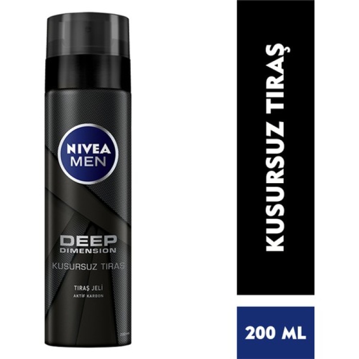 Nıvea Men Deep Dimension Tıraş Jeli 200ml; Kusursuz Tıraş