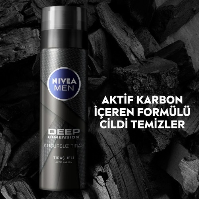 Nıvea Men Deep Dimension Tıraş Jeli 200ml; Kusursuz Tıraş