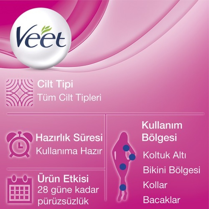 Veet Ağda Bandı Naturals Shea Yağı 12li