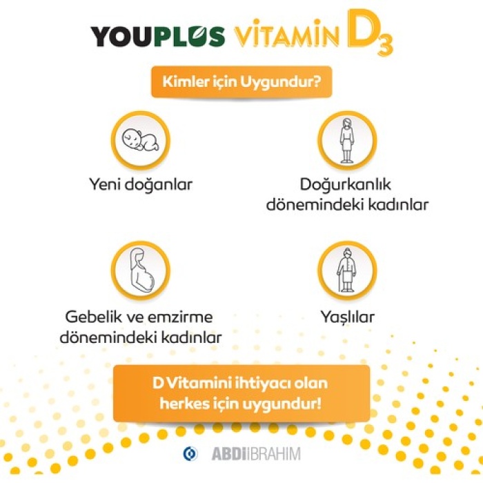 Youplus Vitamin D3 400 Iu 20 Ml Oral Damla - Abdi İbrahim