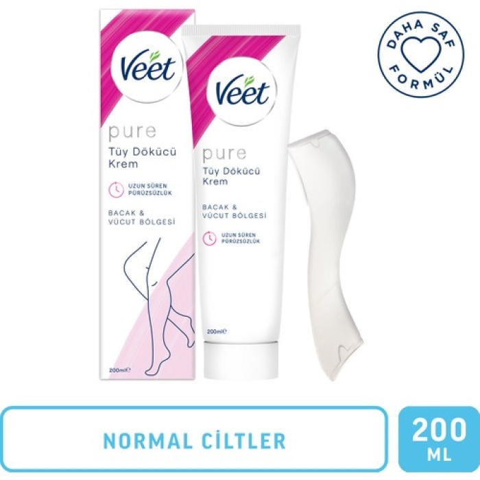 Veet Pure Tüy Dökücü Krem Bacak Ve Vücut Bölgesi 200 Ml