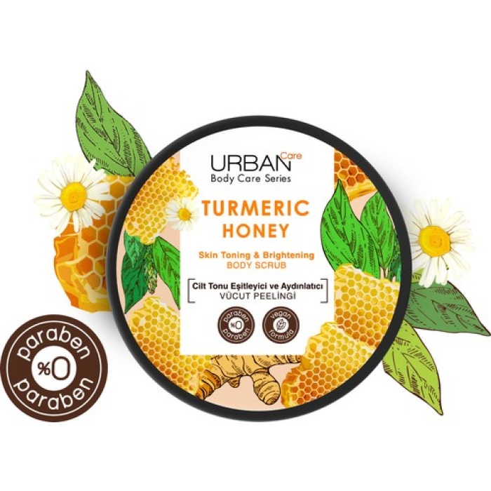 Urban Care Turmeric Honey Cilt Tonu Esitleyici Ve Aydınlatıcı Vücut Peelingi 200 Ml-vegan