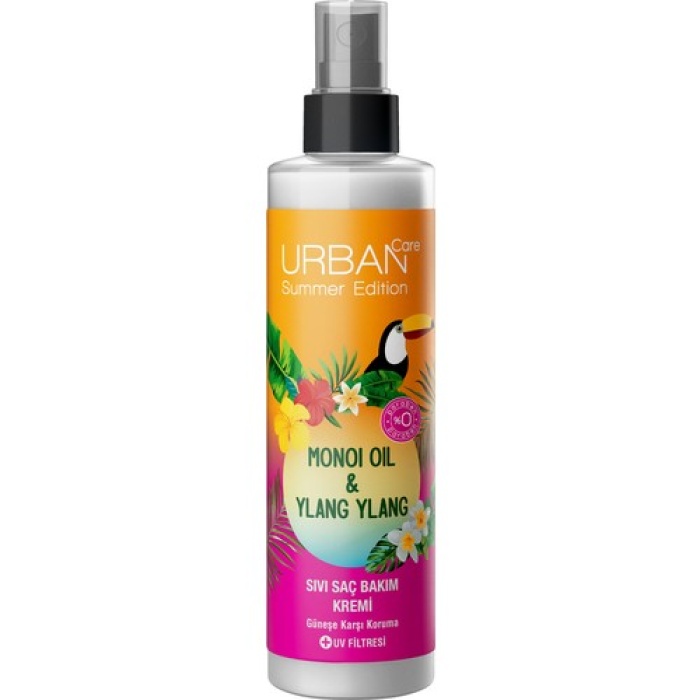 Urban Care Summer-monoi Yağı&ylang Ylang Güneş Koruyucu Sıvı Saç Bakım Kremi-vegan-200ml