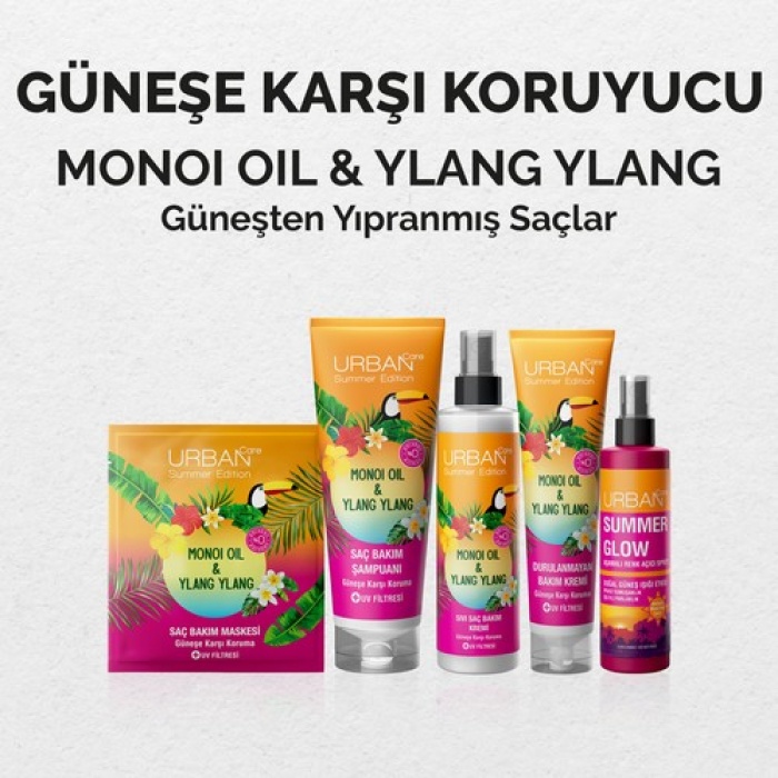 Urban Care Summer-monoi Yağı&ylang Ylang Güneş Koruyucu Sıvı Saç Bakım Kremi-vegan-200ml