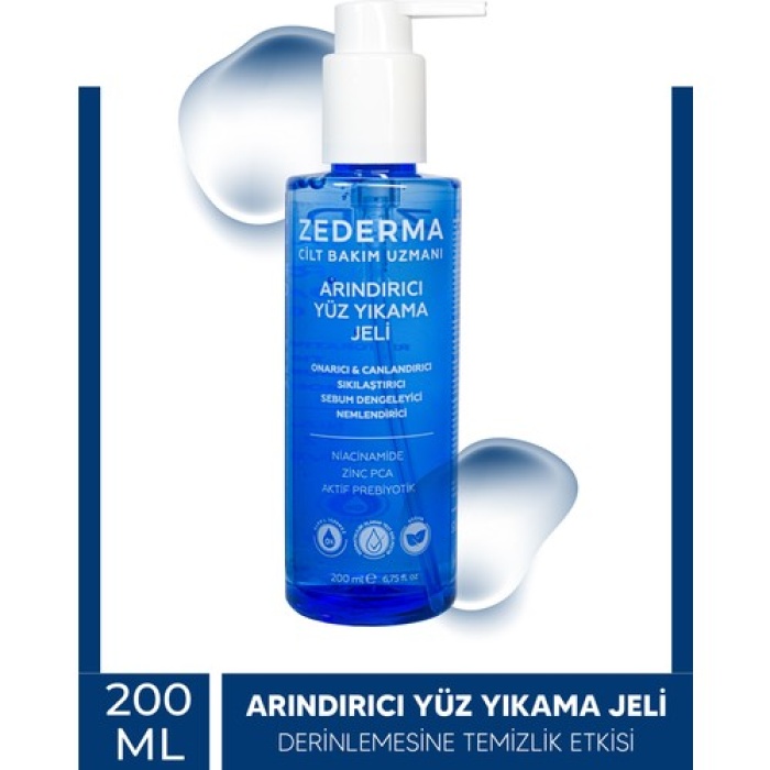 Zederma Arındırıcı Yüz Yıkama Jeli 200ml