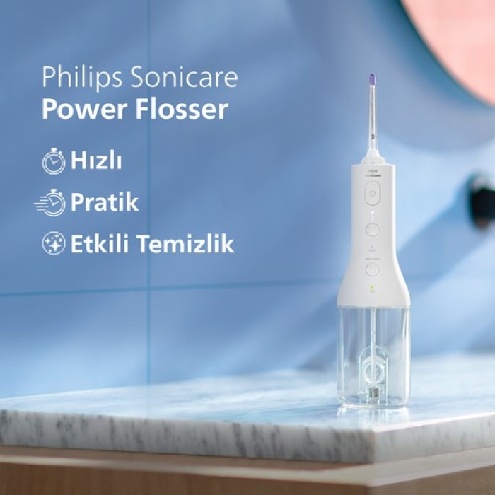 Philips Sonicare Hx3806/31 - Cordless Power Flosser 3000 – Sonic Şarjlı Diş Arası Temizleyicisi