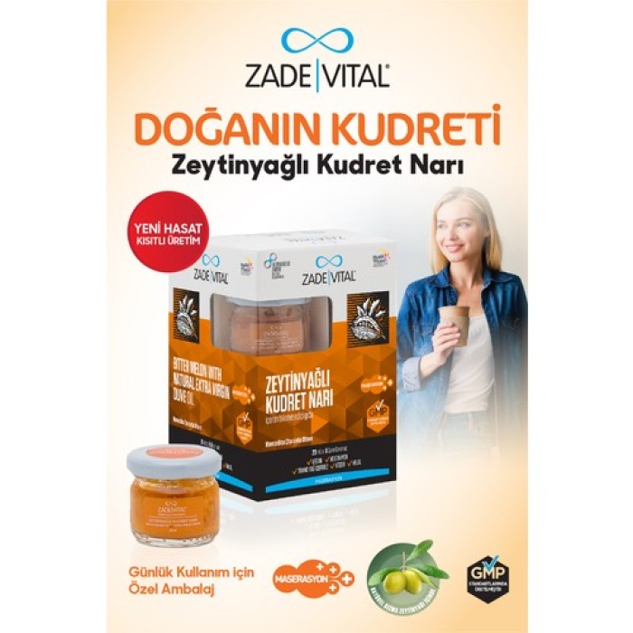 Zade Vital Zeytinyağlı Kudret Narı 8 Cam Kavanoz