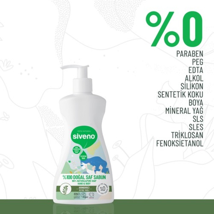 Siveno Defne Yağlı Doğal Sıvı Sabun 300 Ml