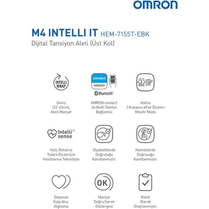 Omron M4 Elektronik Üst Koldan Tansiyon Aleti